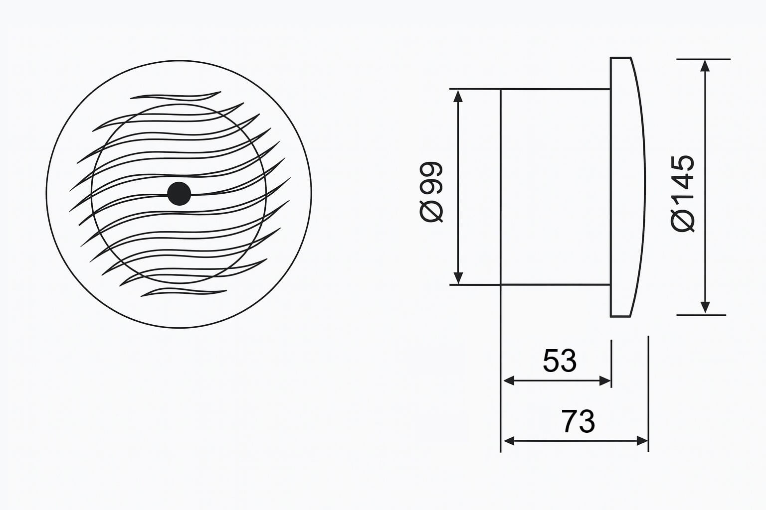 Dimensiones MM‑S | 100 mm
